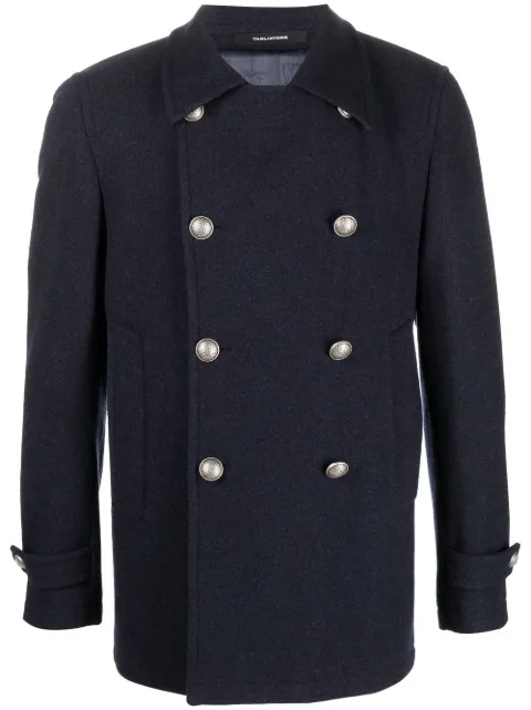 Tagliatore double-breasted wool-cashmere coat