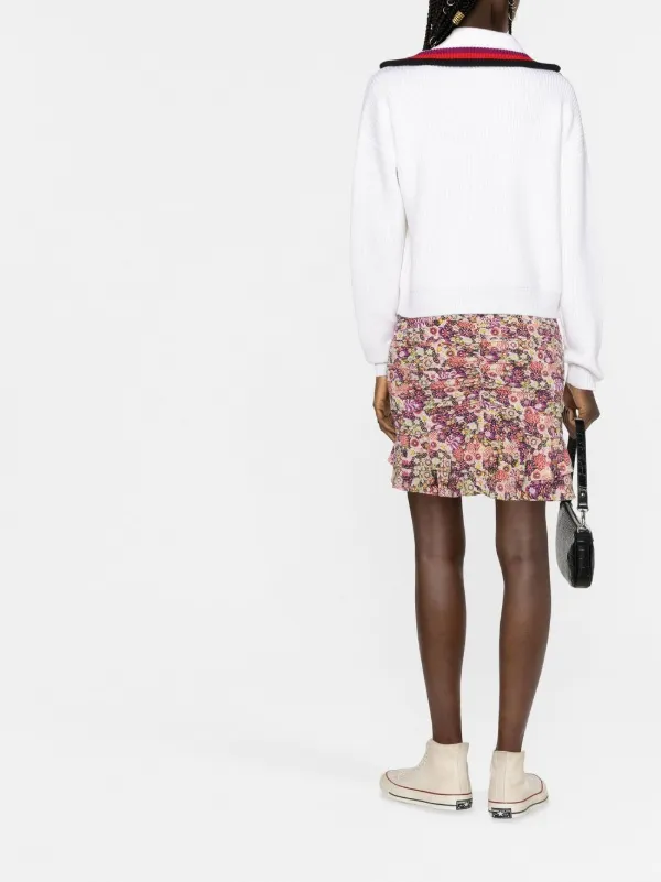 Sonia Rykiel Pull En Laine à Fermeture Zippée Tons Neutres