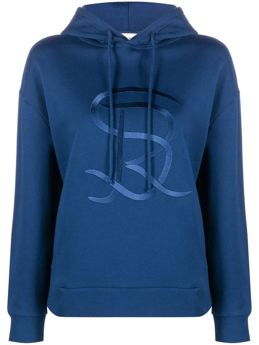 

Sonia Rykiel logo-embroidered hoodie - Blue