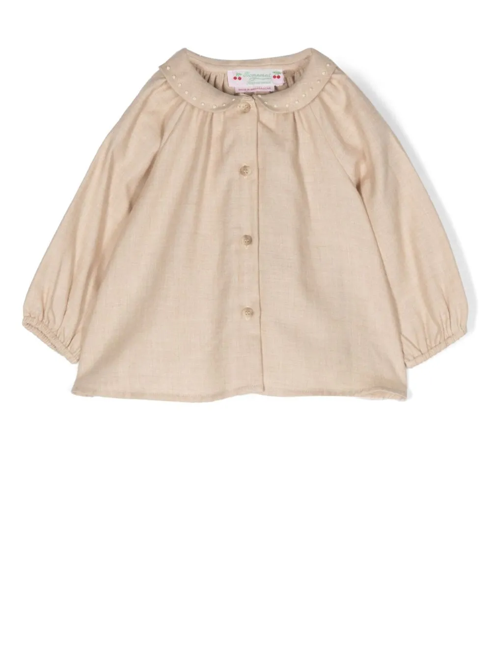 

Bonpoint Domino long-sleeve blouse - Neutrals