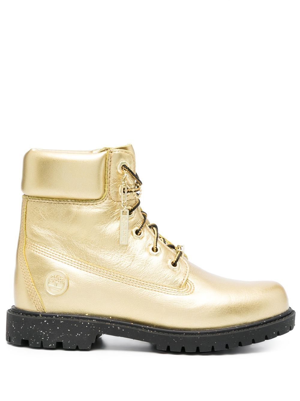 

Timberland zapatillas metalizas con agujetas - Amarillo