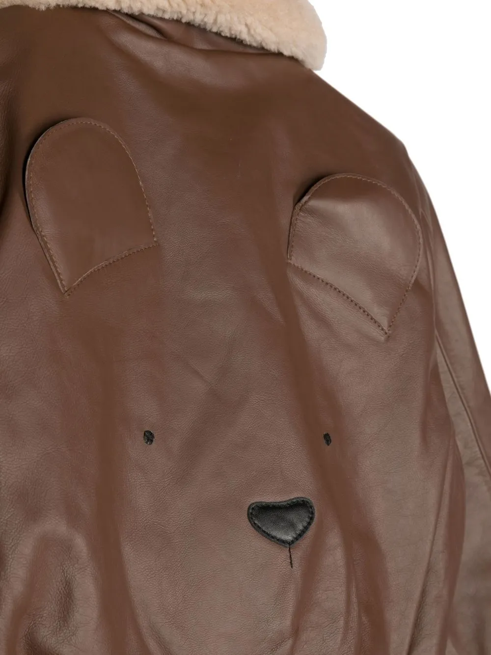 Donsje Leren jack Bruin