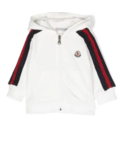 Moncler Enfant logo-patch detail hoodie