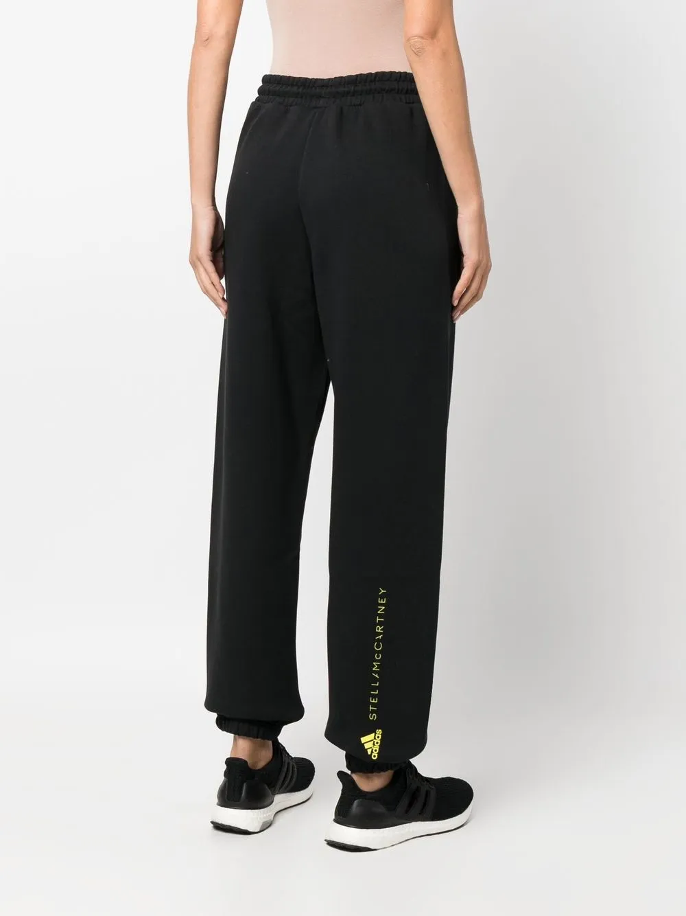 Shop Adidas By Stella Mccartney Logo Tracksuit Bottoms In Black