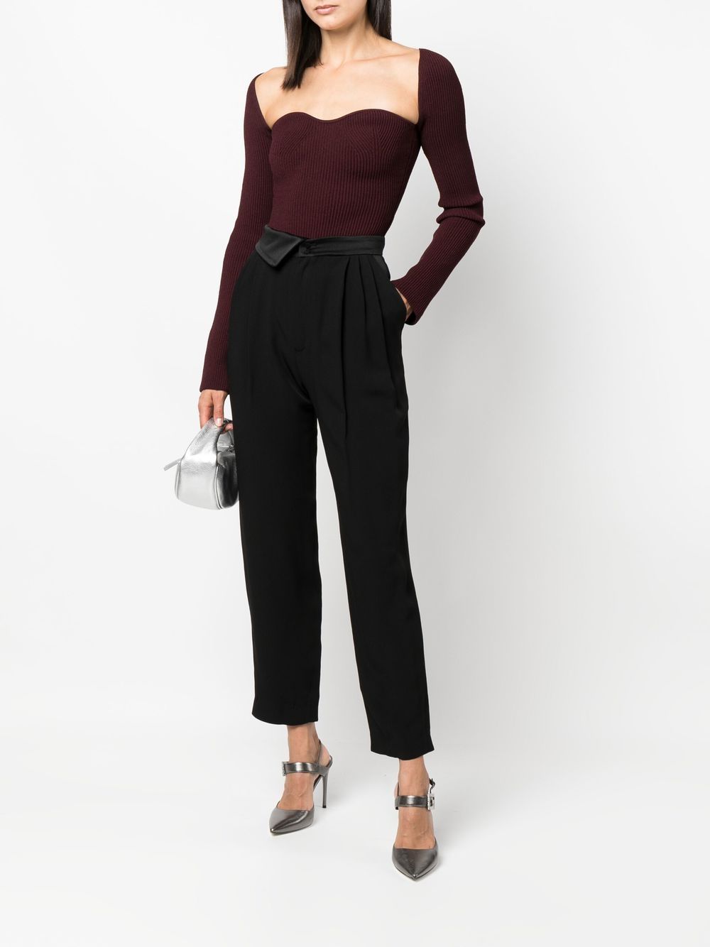 Shop Costume National Contemporary Straight-leg Tailored Trousers In Schwarz