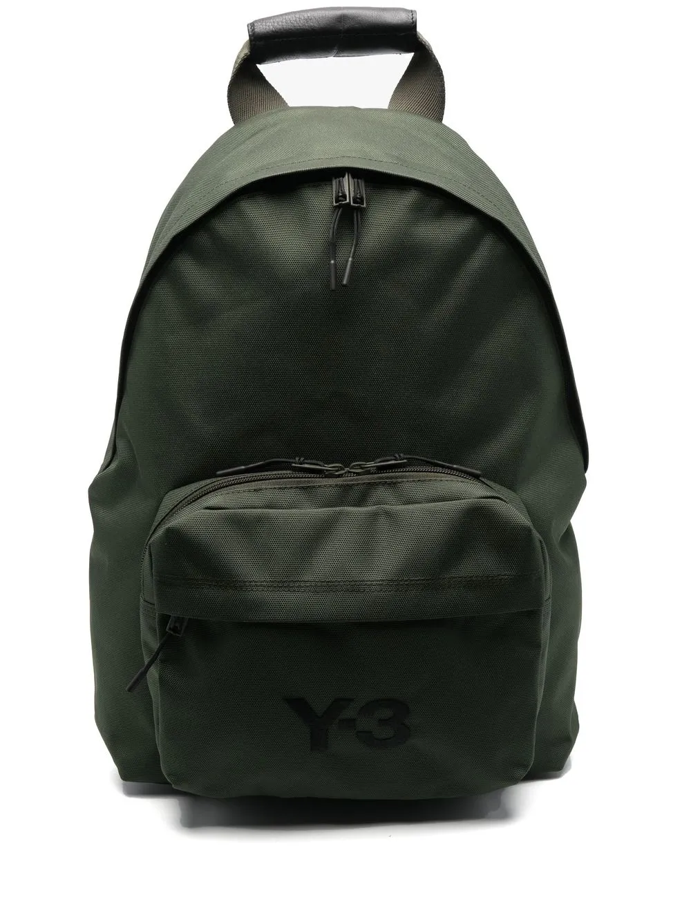 

Y-3 mochila con cierre y logo estampado - Verde