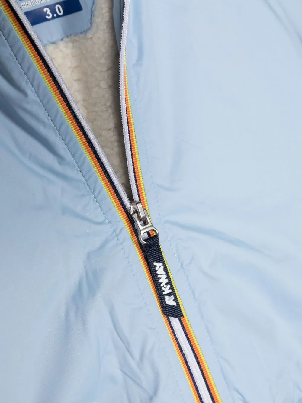  K Way Kids Stripe-detail Hooded Jacket - Blue 