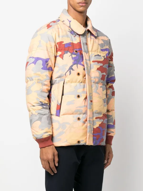 Stone Island Camouflage Padded Jacket - Farfetch