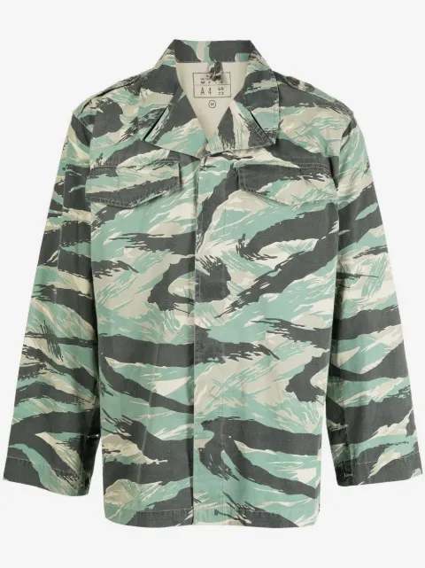 Maharishi camouflage-print long-sleeve shirt
