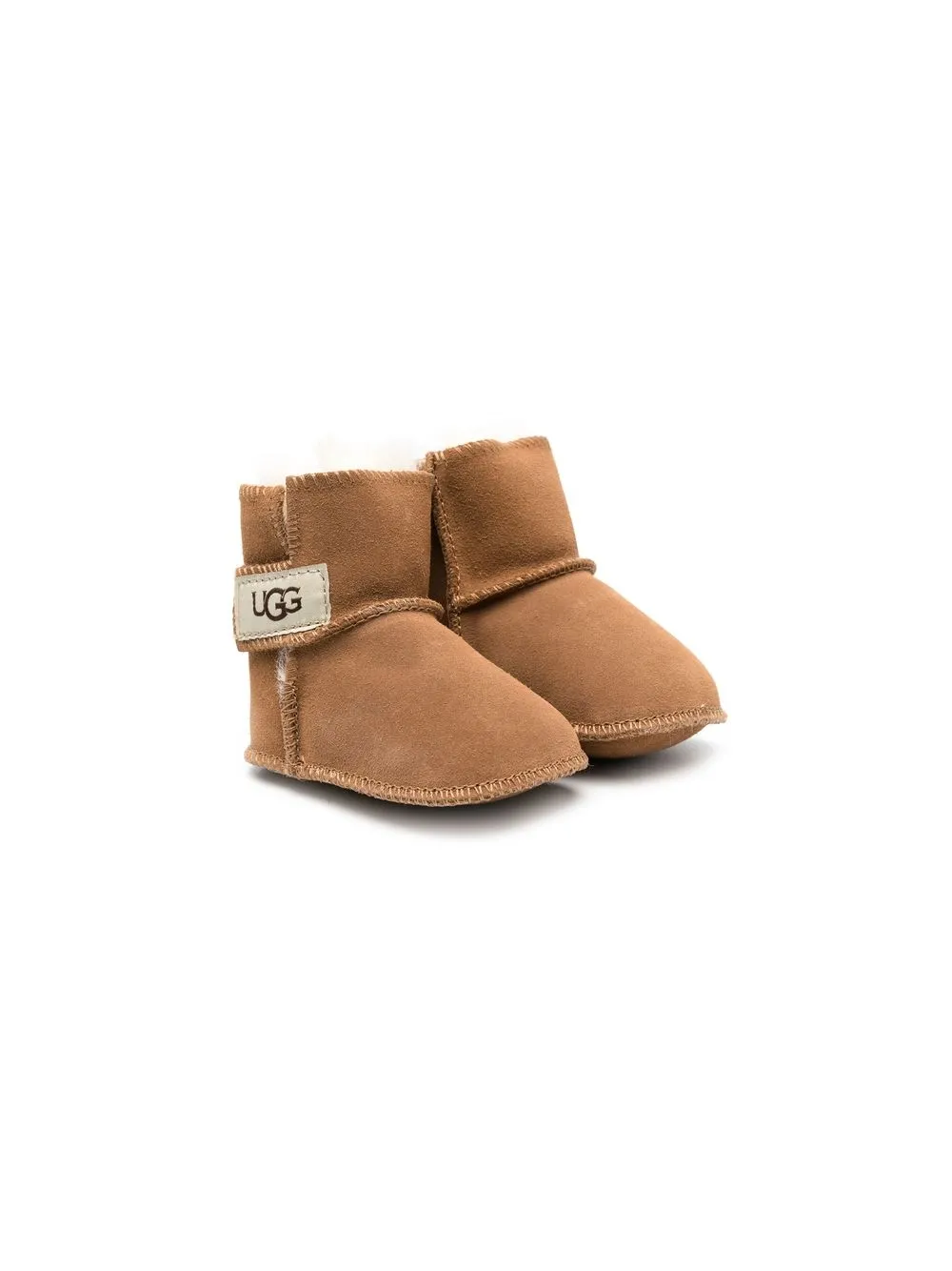 

UGG Kids logo-patch ankle boots - Brown