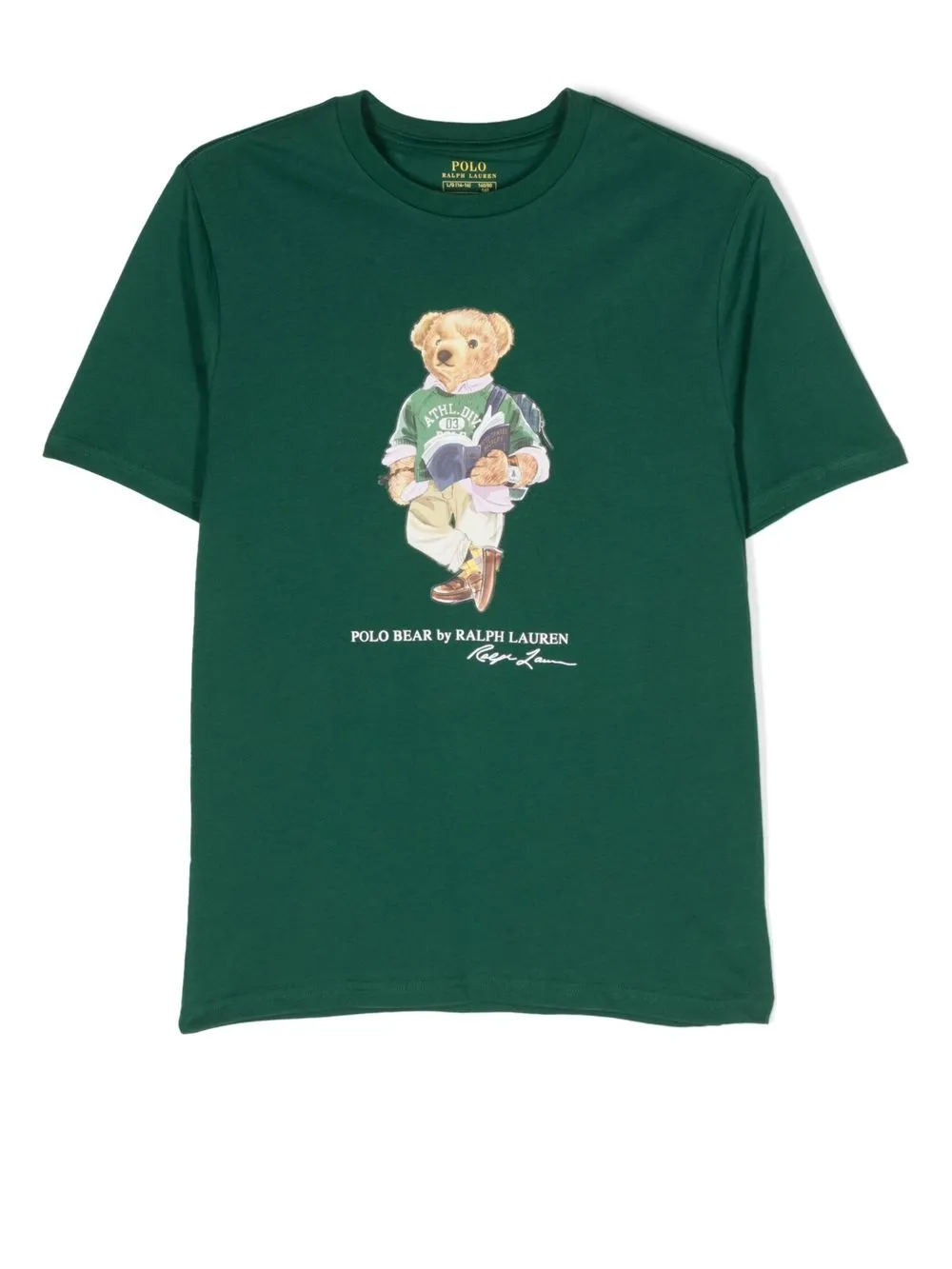 

Ralph Lauren Kids playera con motivo playera tipo polo Bear - Verde