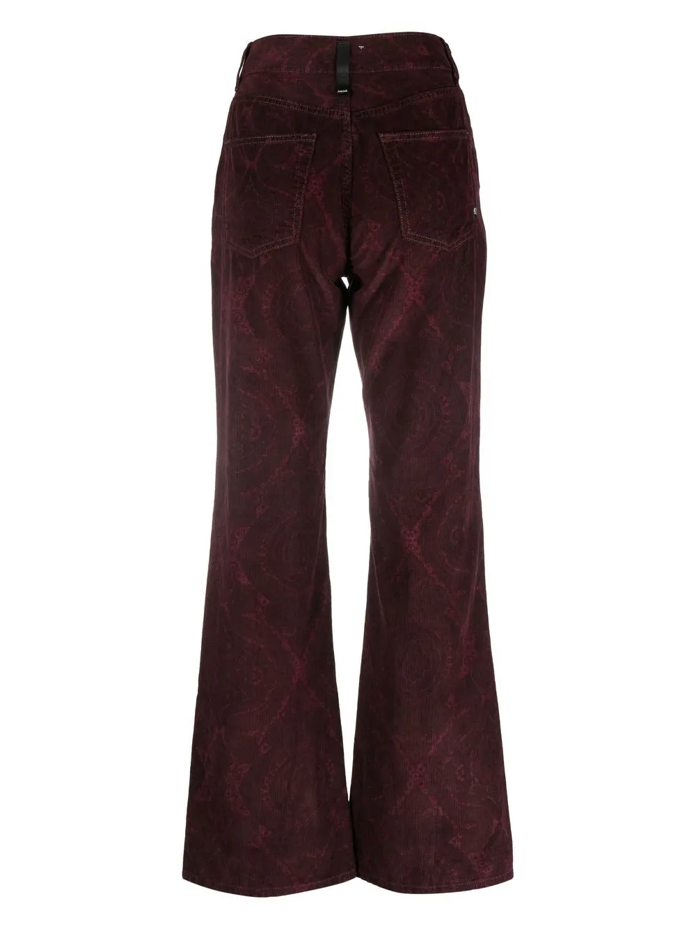 AMISH Broek met grafische print - Rood