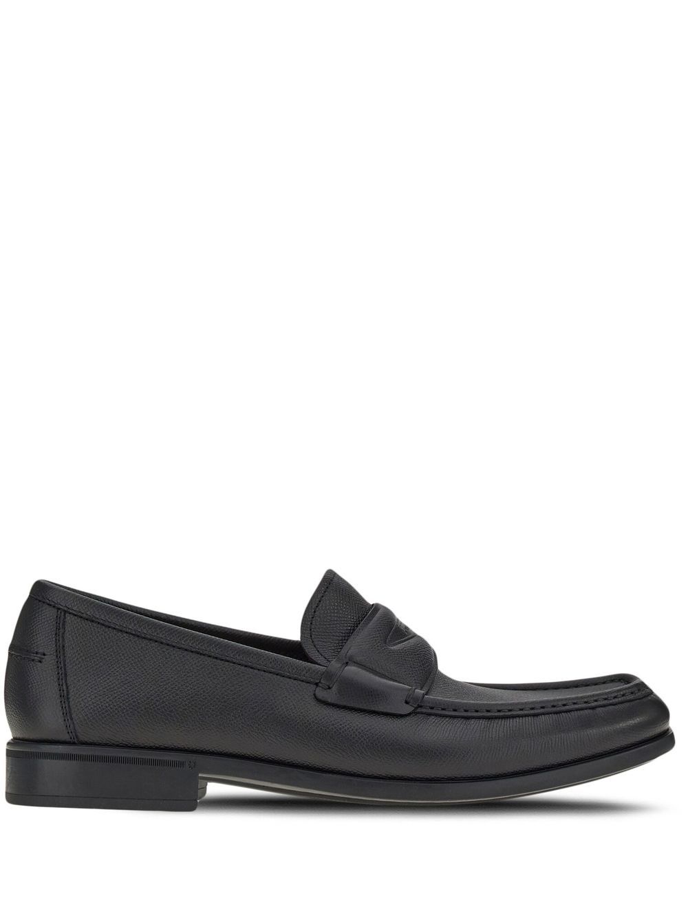 

Ferragamo chunky leather penny loafers - Black