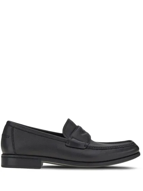 Ferragamo chunky leather penny loafers