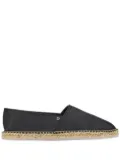 Ferragamo Gancini-buckle leather espadrilles - Black