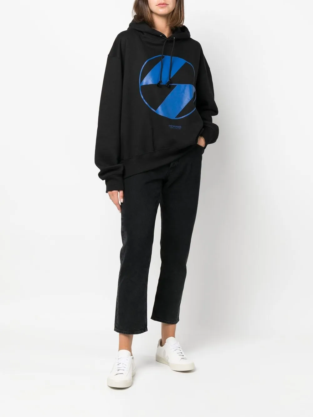  The Salvages Hoodie Mit Logo Print   Schwarz 