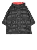 Moncler Enfant quilted logo-patch coat - Grey