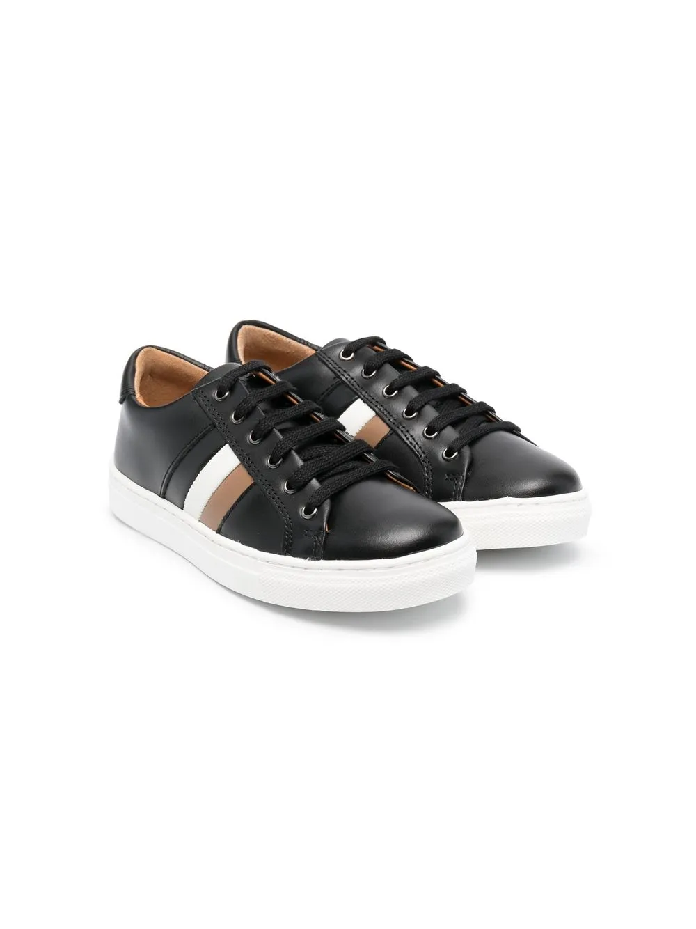 

BOSS Kidswear tenis bajos con logo - Negro