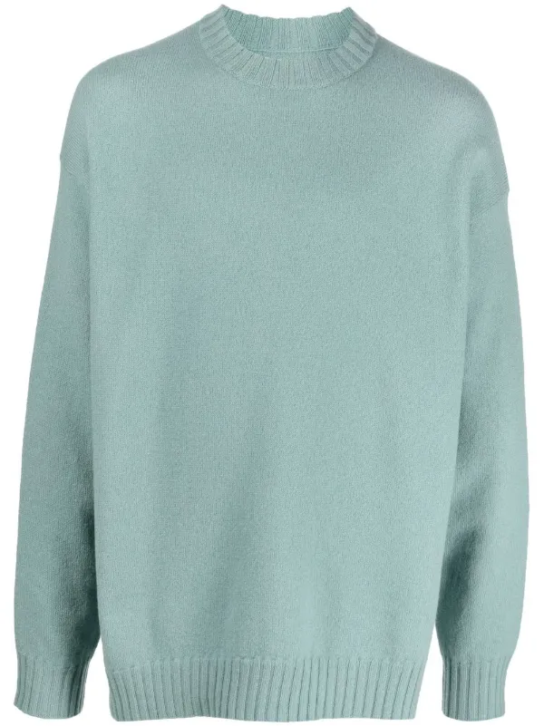 Jil Sander Crew Neck Knitted Jumper - Farfetch