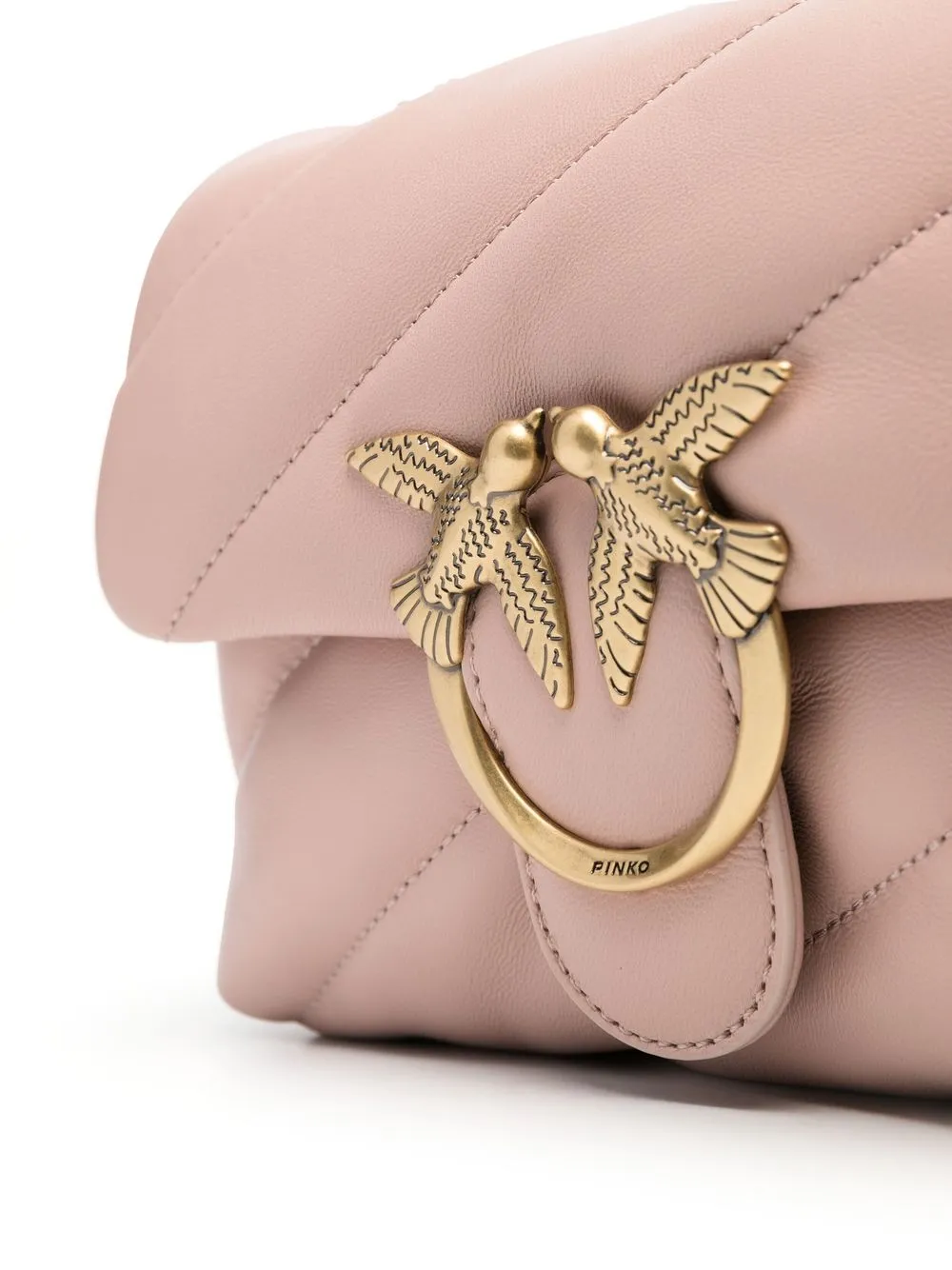 PINKO Lovebird Quilted Shoulder Bag Farfetch