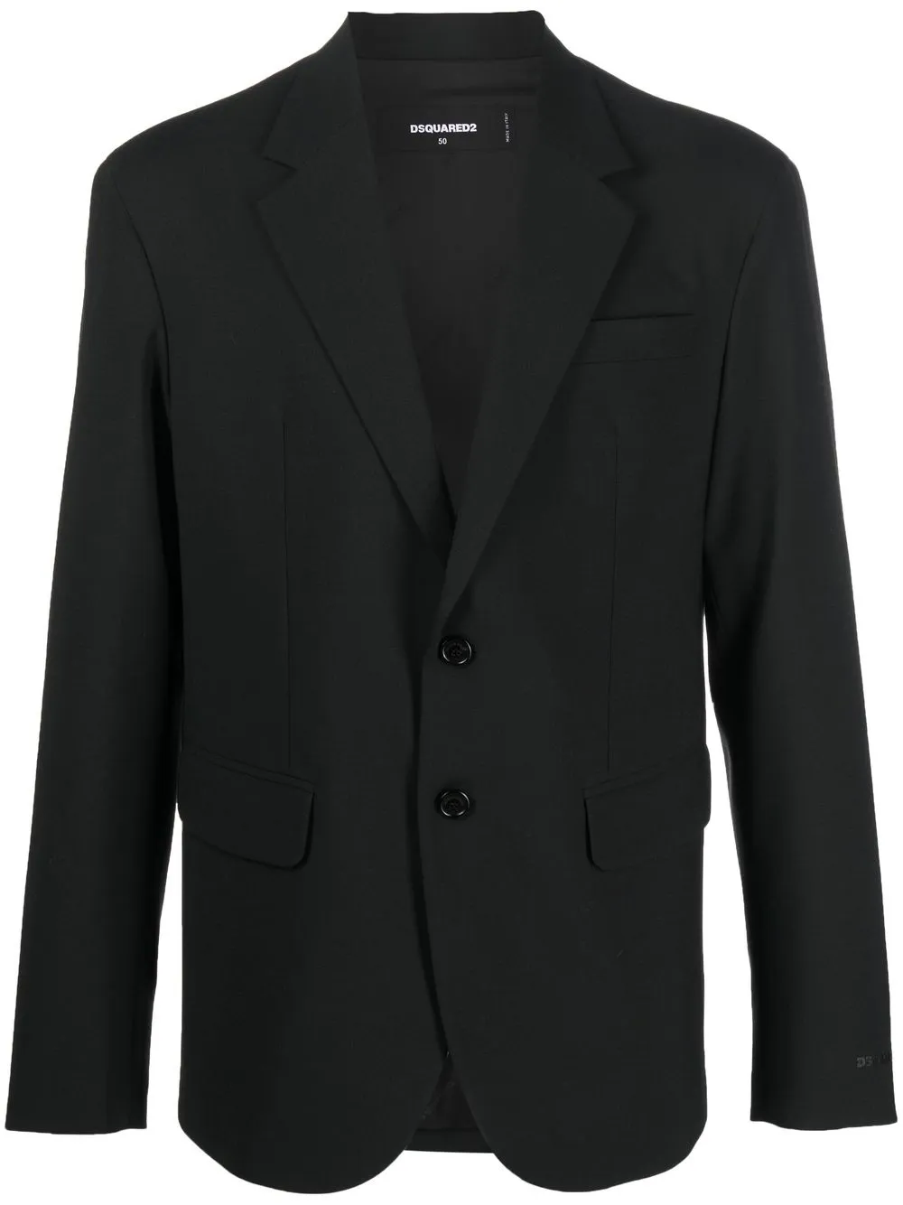 

Dsquared2 blazer fruncido con botones - Negro