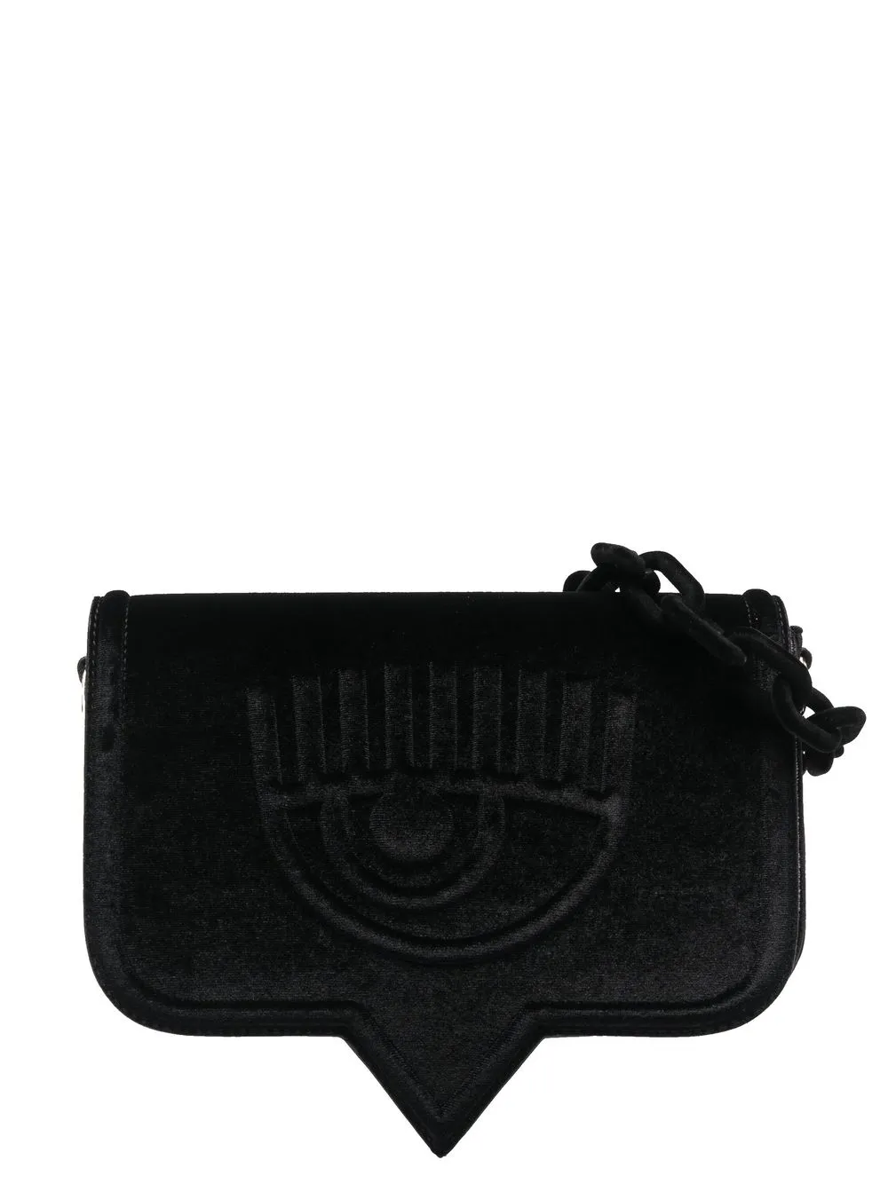 Chiara Ferragni bolsa de hombro con logo en relieve - Negro