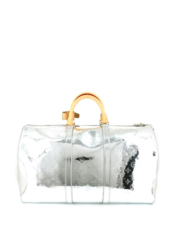 Argento Borsa Keepall 50 Bandouliere Pre-owned 2021 Farfetch Accessori Borse Borse stile vintage 