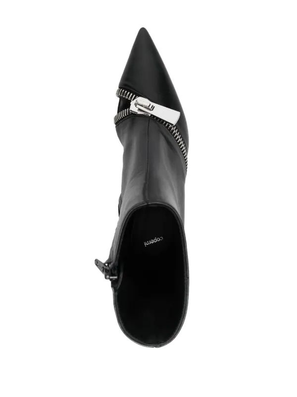 アウターその他 COPERNI Women Outer 25PCOPV78F3004 BLK Black Coperni zip-detail Leather Ankle Boots | Black | FARFETCH JO