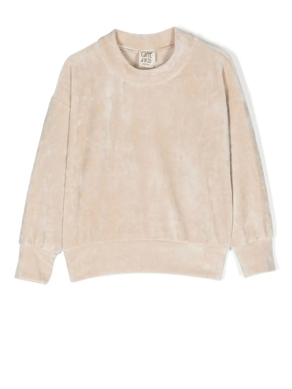 

Caffe' D'orzo velvet-effect sweatshirt - Neutrals