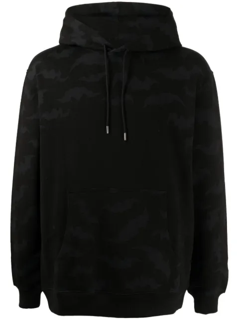Maharishi hoodie con estampado de murciélagos