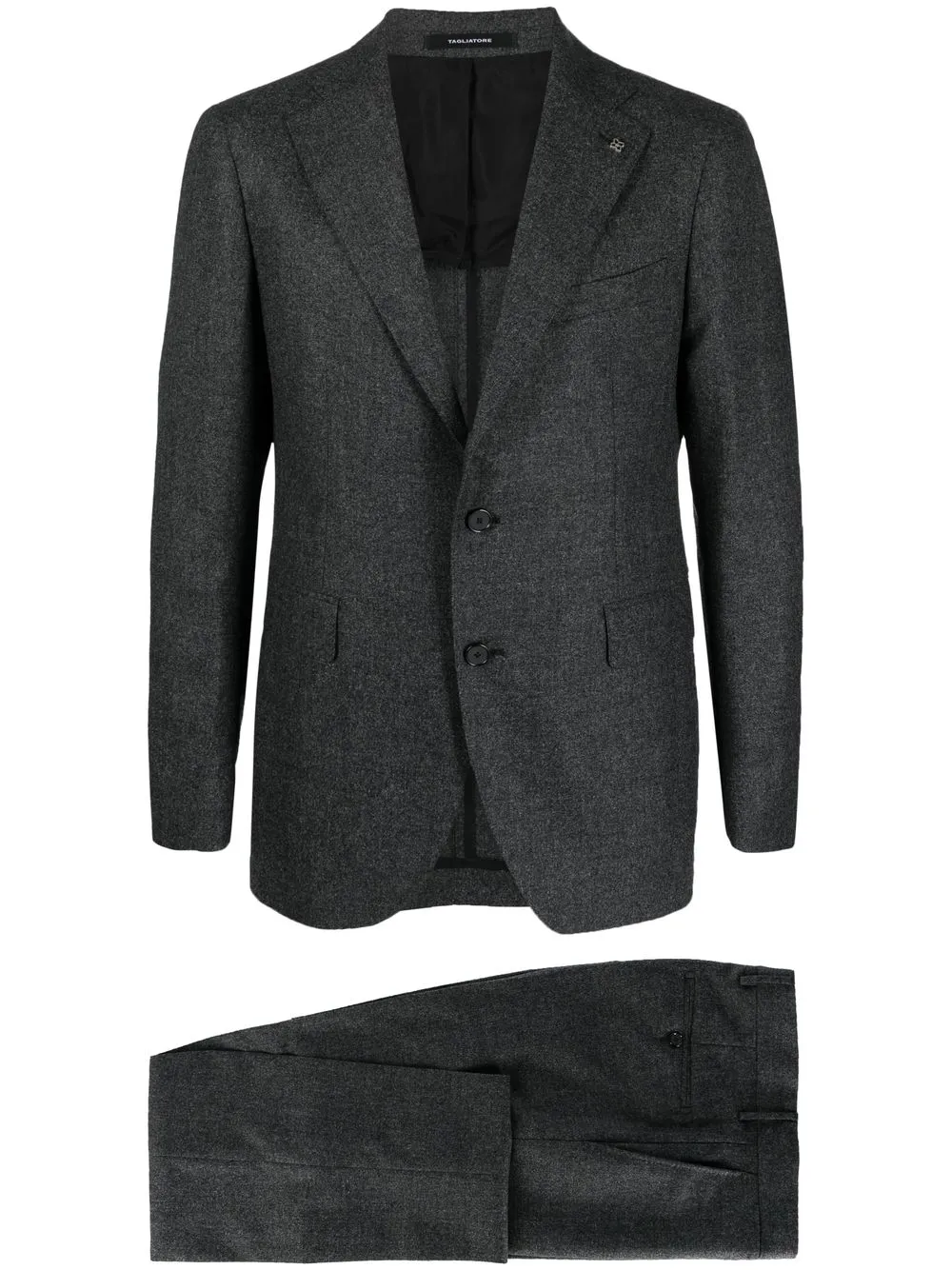 

Tagliatore wool straight-leg trousers - Grey