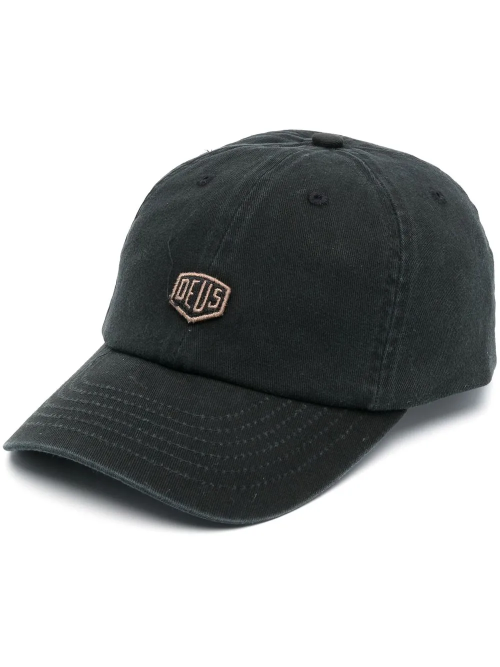 Deus Ex Machina Shield Embroidered-logo Cap In Black