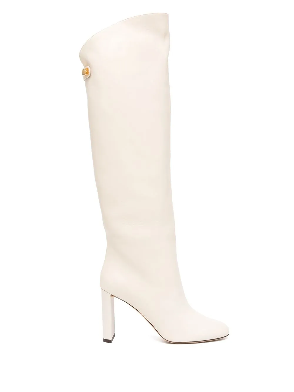 Maison Skorpios Adrianna 90mm Knee-high Boots In Metallic