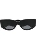 Casablanca Memphis oval-frame sunglasses - Black