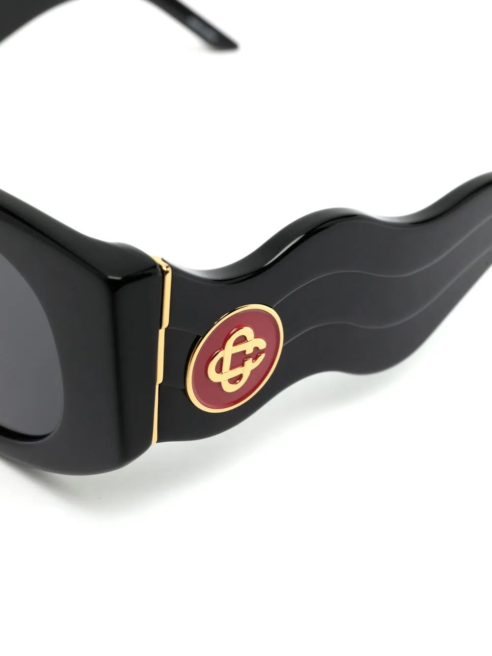Casablanca Memphis Oval-frame Sunglasses In Schwarz