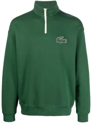 lacoste poly fleece crew sweatshirt