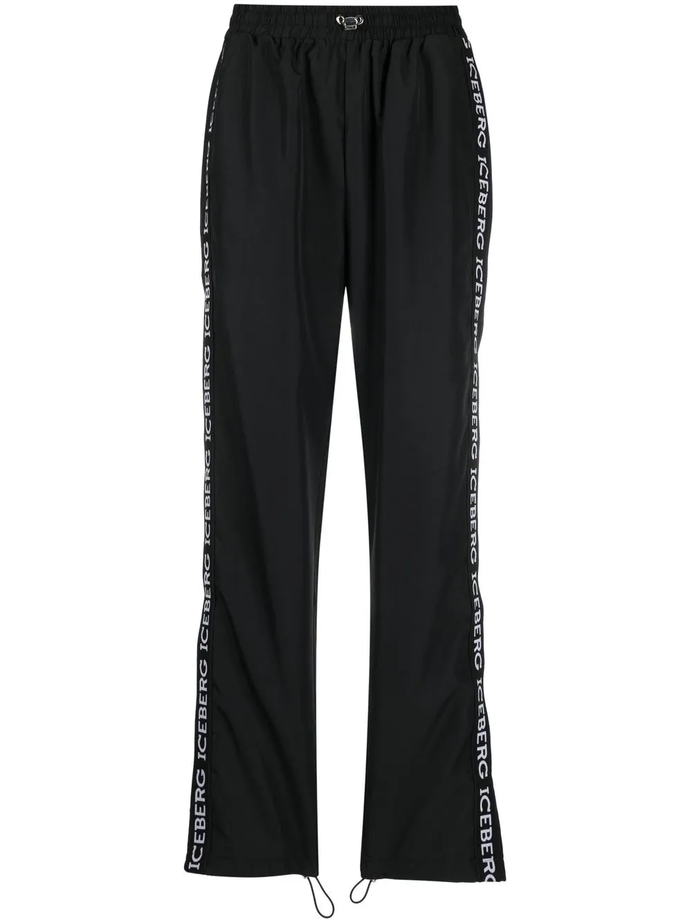 

Iceberg pants con franja del logo - Negro