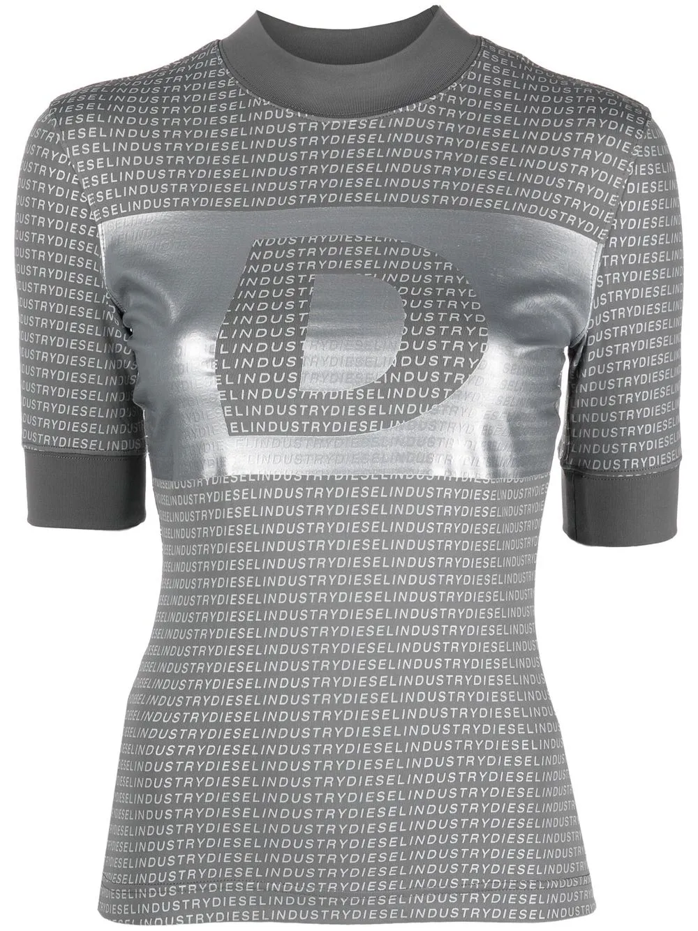 

Diesel logo-print T-shirt - Grey
