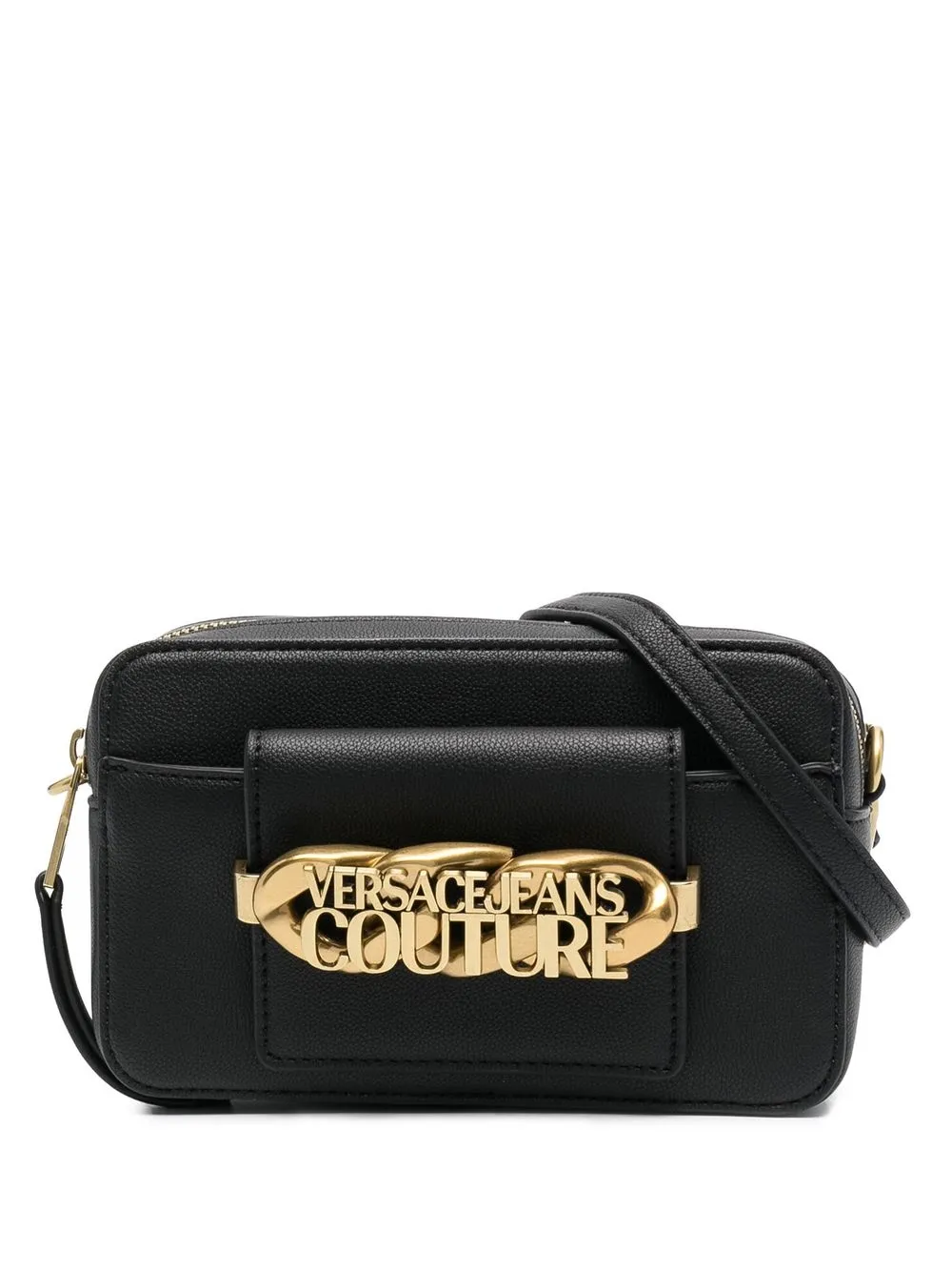 

Versace Jeans Couture bolsa crossbody con placa del logo - BLACK