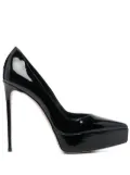Le Silla 130mm patent-leather platform pumps - Black