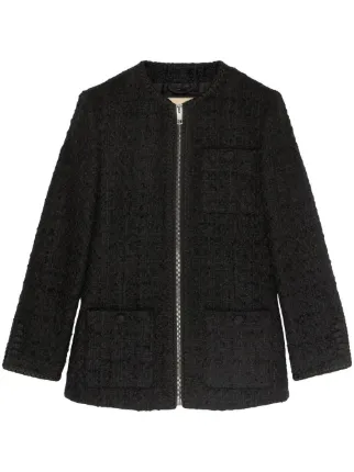 Boucle on sale knit jacket