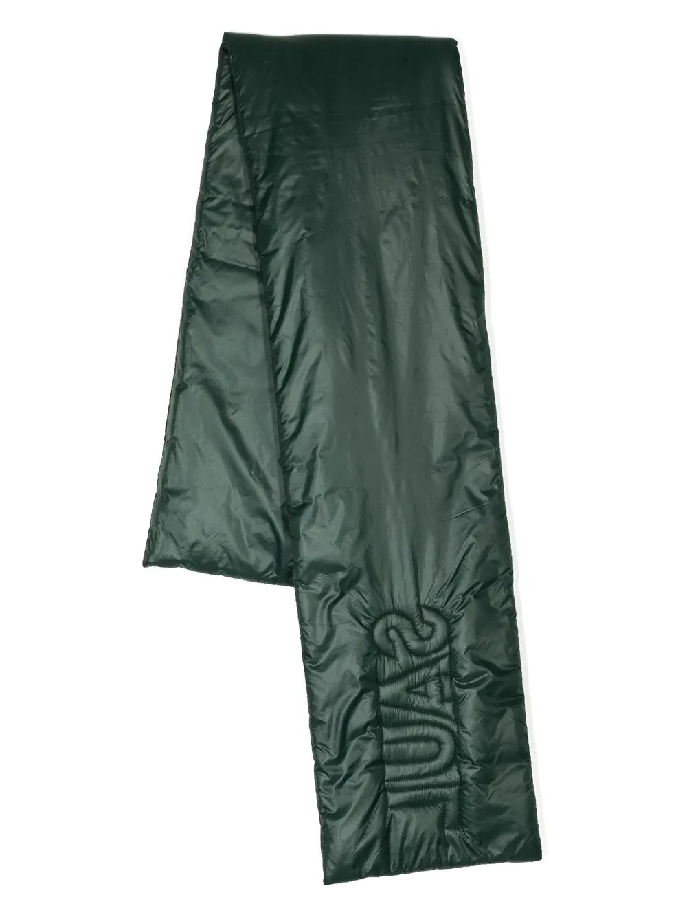 

Saul Nash logo-embroidered padded scarf - Green