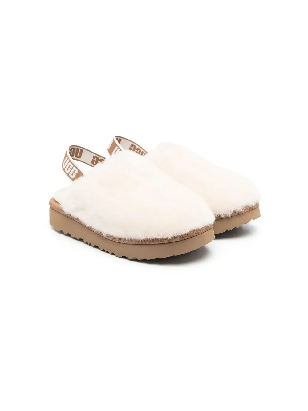 

UGG Kids Fluff Yeah clog sandals - Neutrals