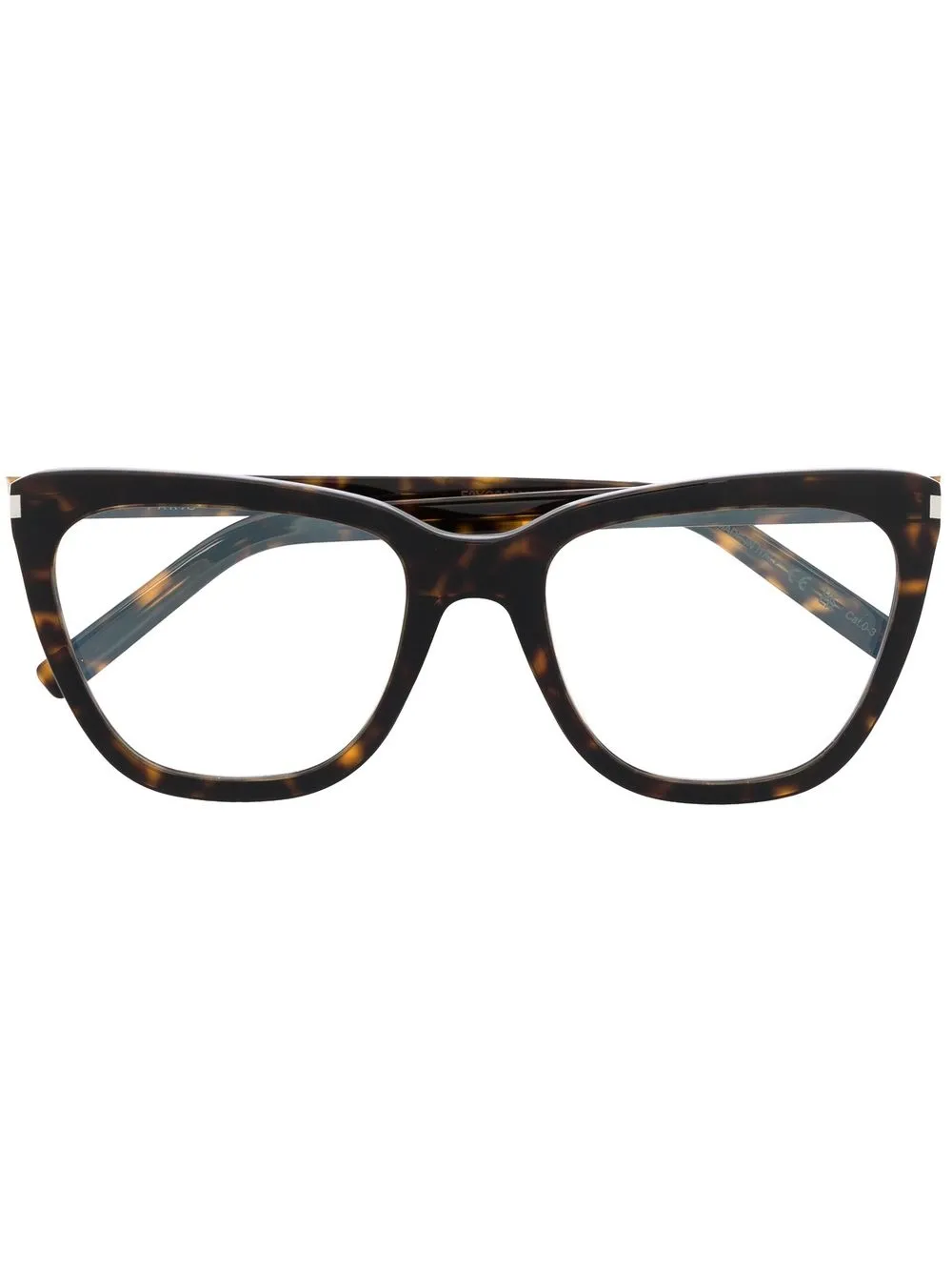 

Saint Laurent Eyewear lentes con armazón wayfarer - Marrón