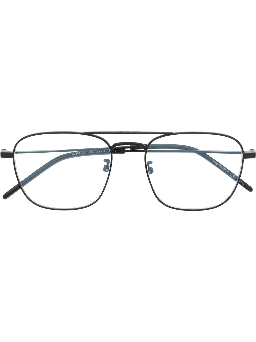 

Saint Laurent Eyewear pilot frame glasses - Black