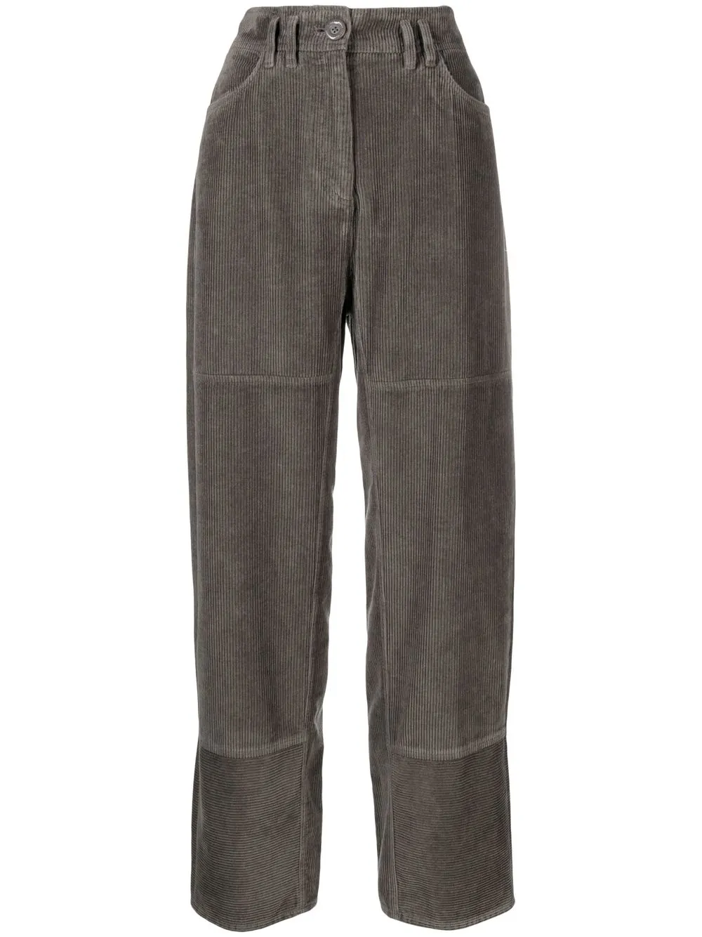 

See by Chloé corduroy high-waisted trousers - Green