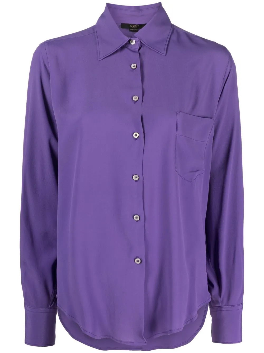 

Seventy button-down fastening shirt - Purple