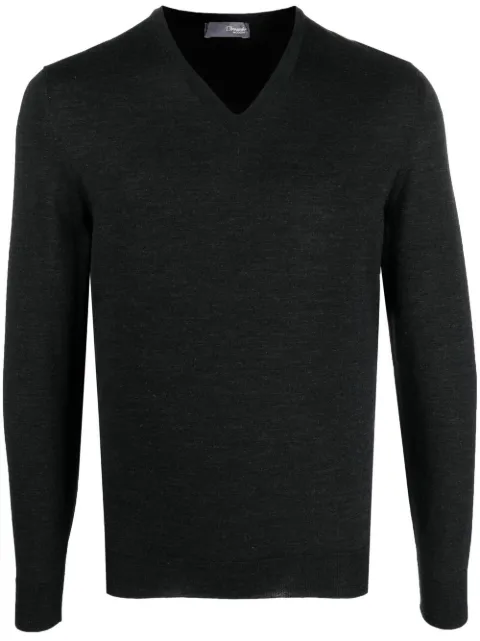 Drumohr V-neck knitted jumper