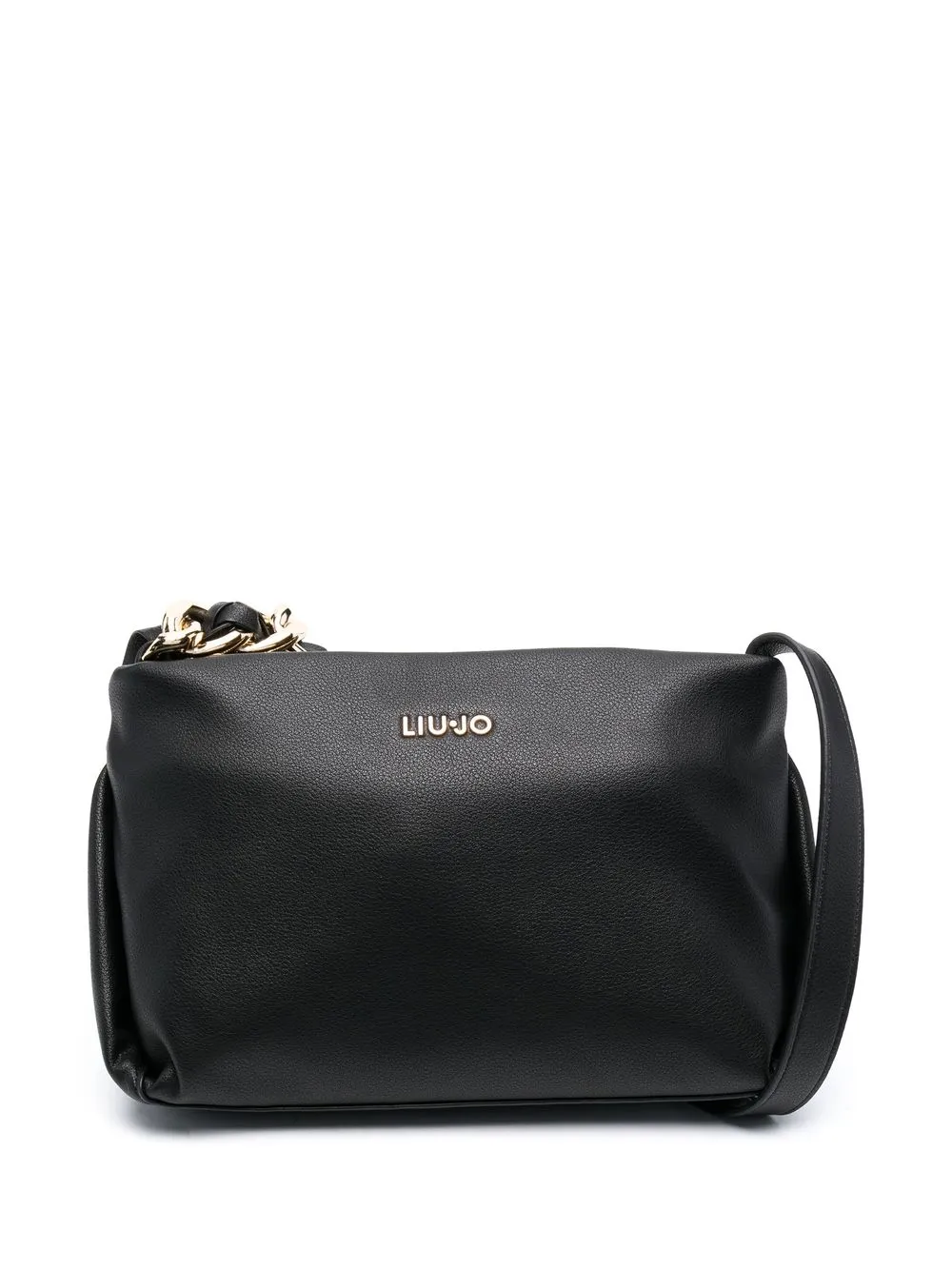 LIU JO bolsa crossbody con placa del logo - Negro
