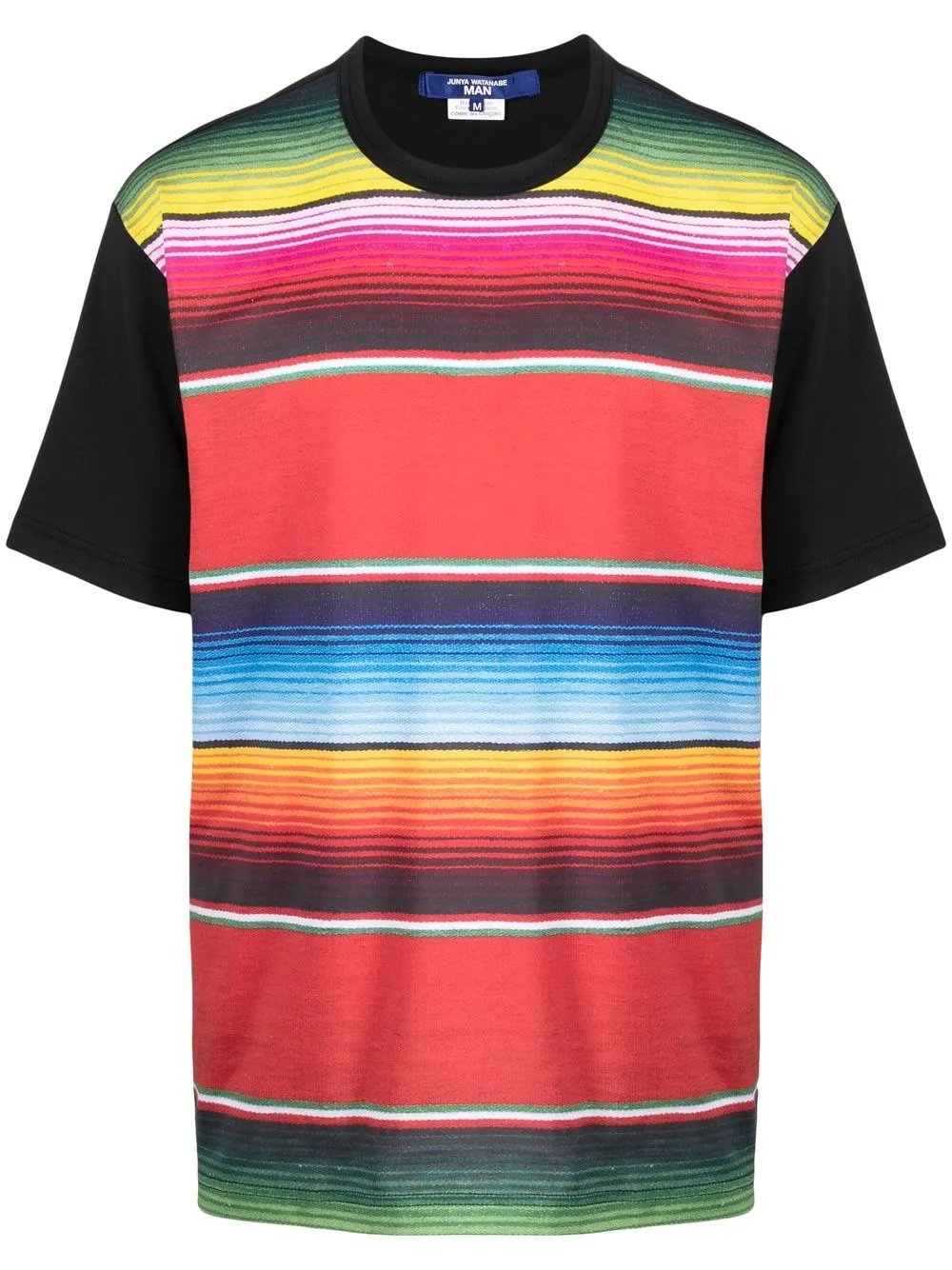 

Junya Watanabe MAN Navako stripe-print T-shirt - Black